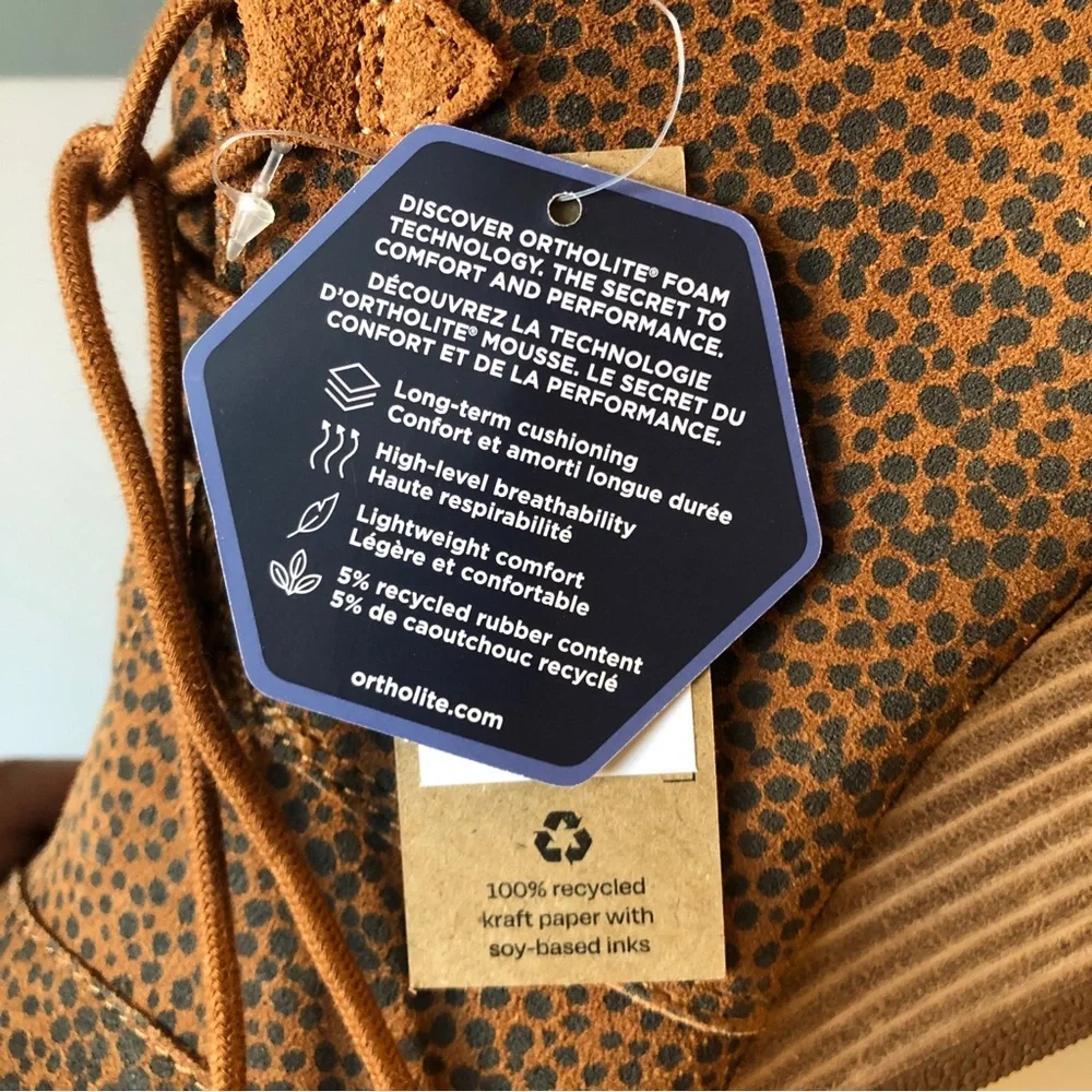 TOMS Kala Unisex Tan Mini Cheetah Suede Women’s Wedge Booties - Picture 7 of 13